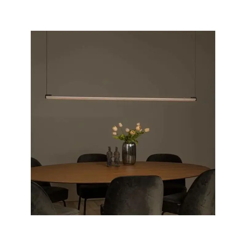Seizoensaanbieding Lucide Braga - hanglamp - 150 x 5 x 207,9 cm - 36W dimbare LED incl. - koffie