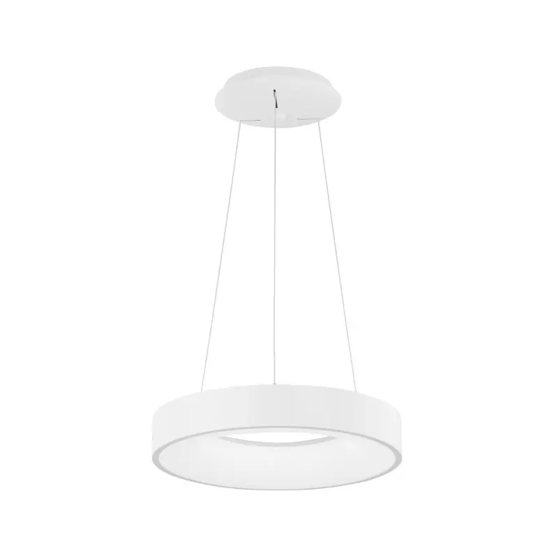 Weekendaanbieding Nova Luce Rando Thin - hanglamp - Ø 38 x 120 cm - 30W dimbare LED incl. - zandwit