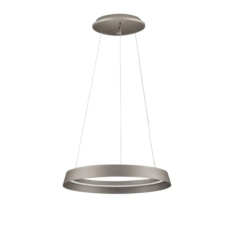 Op = Op Nova Luce Ormi - hanglamp - Ø 45 x 150 cm - 38W dimbare LED incl. - champagnebruin