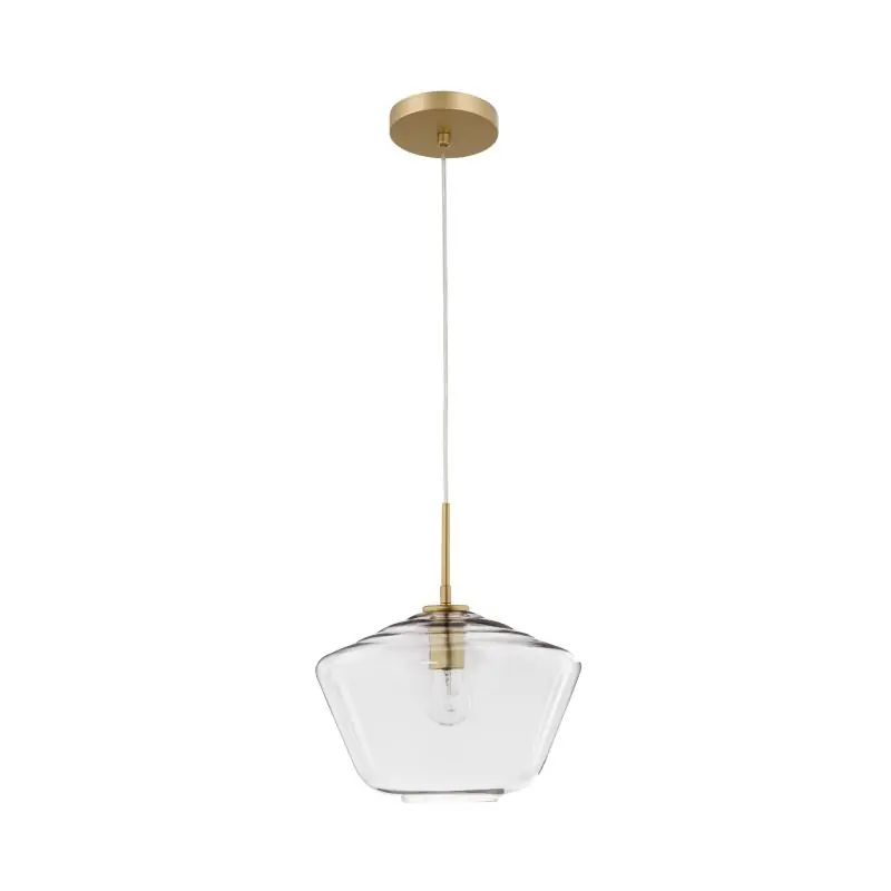 Nova Luce Prisma - hanglamp - Ø 30 x 124 cm - goud en transparant Hete Deal