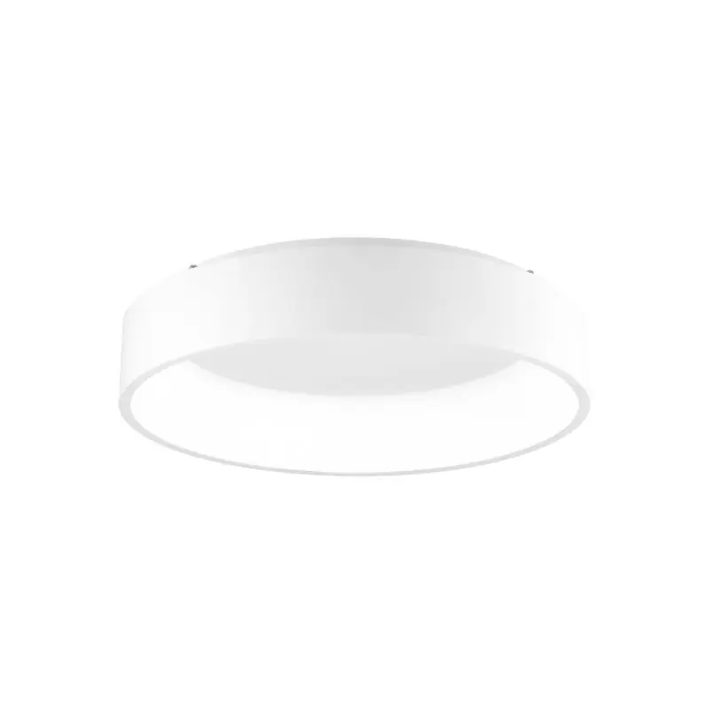 Nova Luce Rando - plafondverlichting - Ø 60 x 13 cm - 42W LED incl. - warm witte lichtkleur - mat wit Veilige Betaling