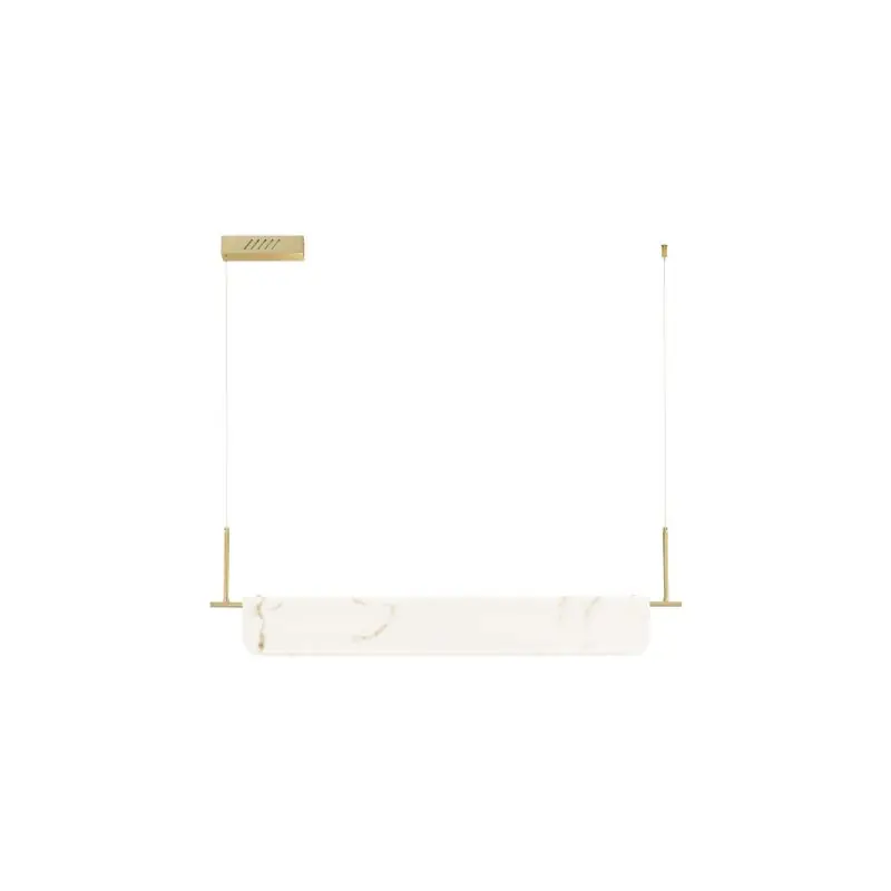 Plaats Bestelling Nova Luce Aider - hanglamp - 100 x 130 x 8 cm - 35W dimbare LED incl. - messing goud