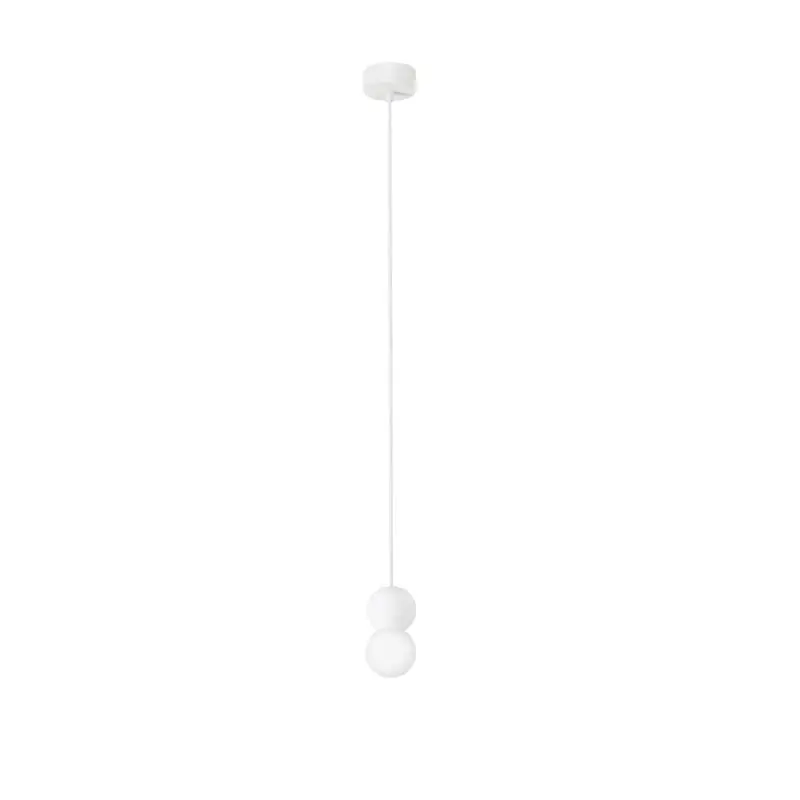 Nova Luce Zero - hanglamp - Ø 8 x 115 cm - zandwit Handgemaakt