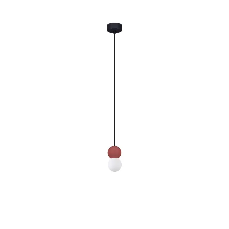 Nova Luce Zero - hanglamp - Ø 8 x 115 cm - rood Gratis Retour