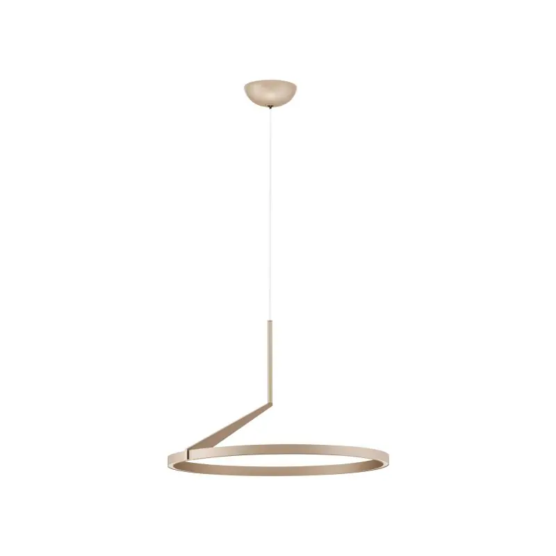 Topkwaliteit Nova Luce Tilia - hanglamp - Ø 60 x 250 cm - 31W dimbare LED incl. - mokkakoffie