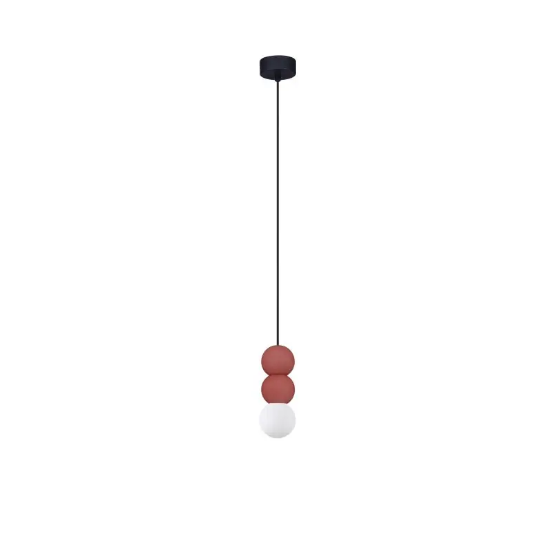 Nova Luce Zero - hanglamp - Ø 8 x 115 cm - rood Dagaanbieding