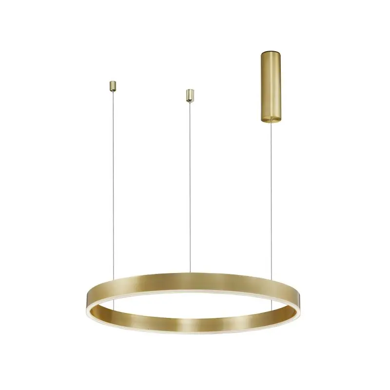 Wereldwijde Verzending Nova Luce Motif - hanglamp - Ø 60 x 120 cm - 40W dimbare LED incl. - messing goud