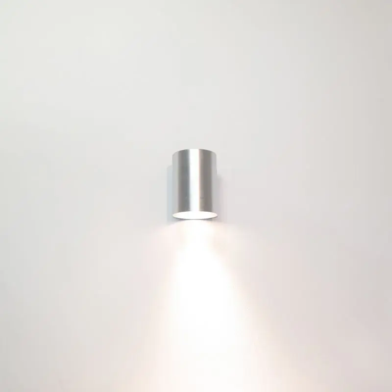 Artdelight Roulo1 - wandverlichting - Ø 6,4 x 9 cm - aluminium Authentiek