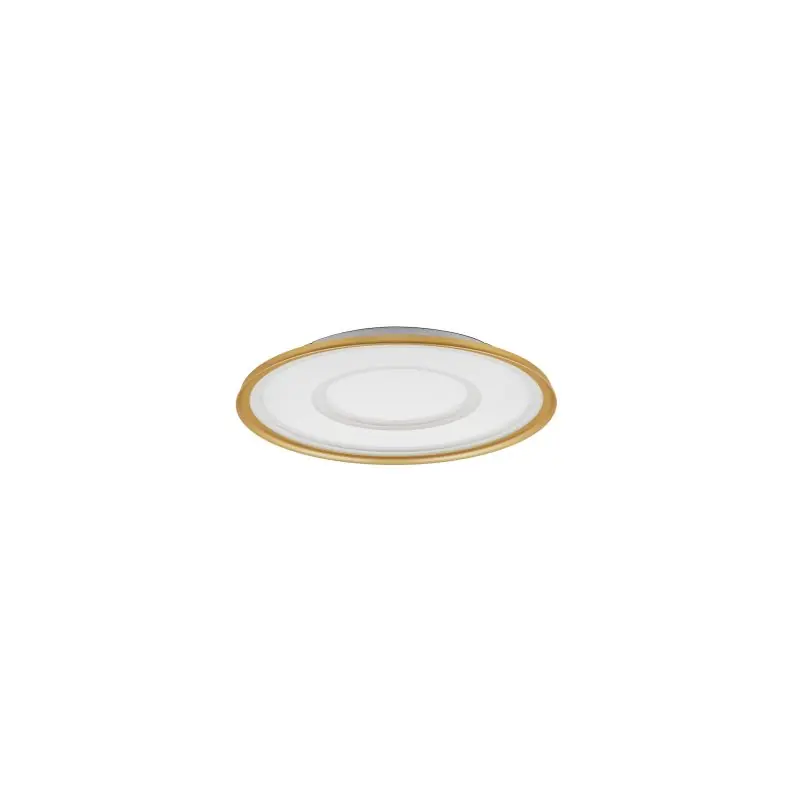 Alleen Vandaag Nova Luce Figin - plafondlamp met afstandsbediening- Ø 60 x 6,5 cm - 49W dimbare LED incl. - zandgoud