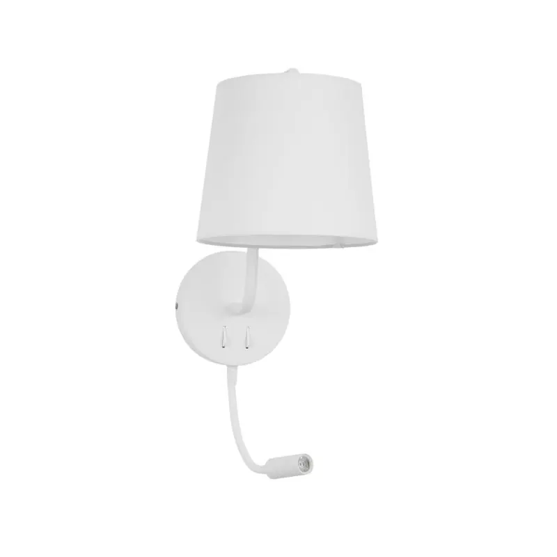 Nova Luce Sage - wandverlichting met schakelaar - 20 x 29 x 59 cm - 3W LED incl. - wit Koop Online