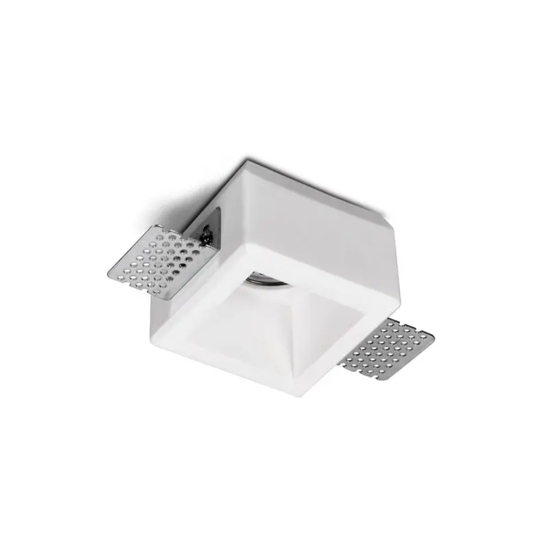 Artdelight Toure - inbouwspot - 80 x 80 mm, 83 x 83 mm inbouwmaat - wit Geld-Terug-Garantie