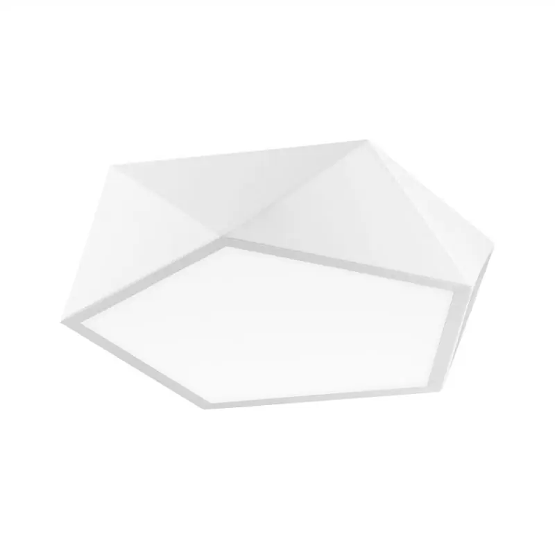 Nu Kopen Nova Luce Darius - plafondverlichting - 40 x 40 x 10 cm - mat wit