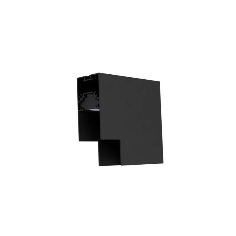 Tijdelijk Beschikbaar Nova Luce V-Connector voor magnetisch opbouw/pendel profiel - 10 x 3,9 x 7,5 cm - zwart