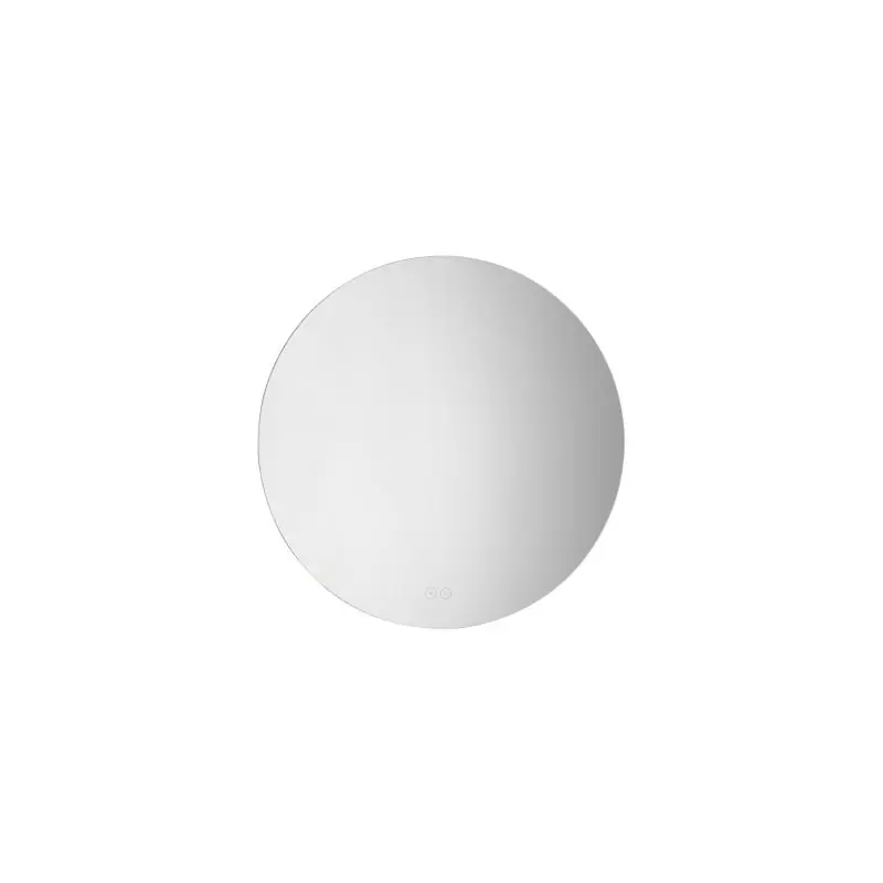 Aanbieding Nova Luce Dab - spiegel met verlichting - Ø 60 x 3 cm - 33W LED incl. - IP44 - zilver