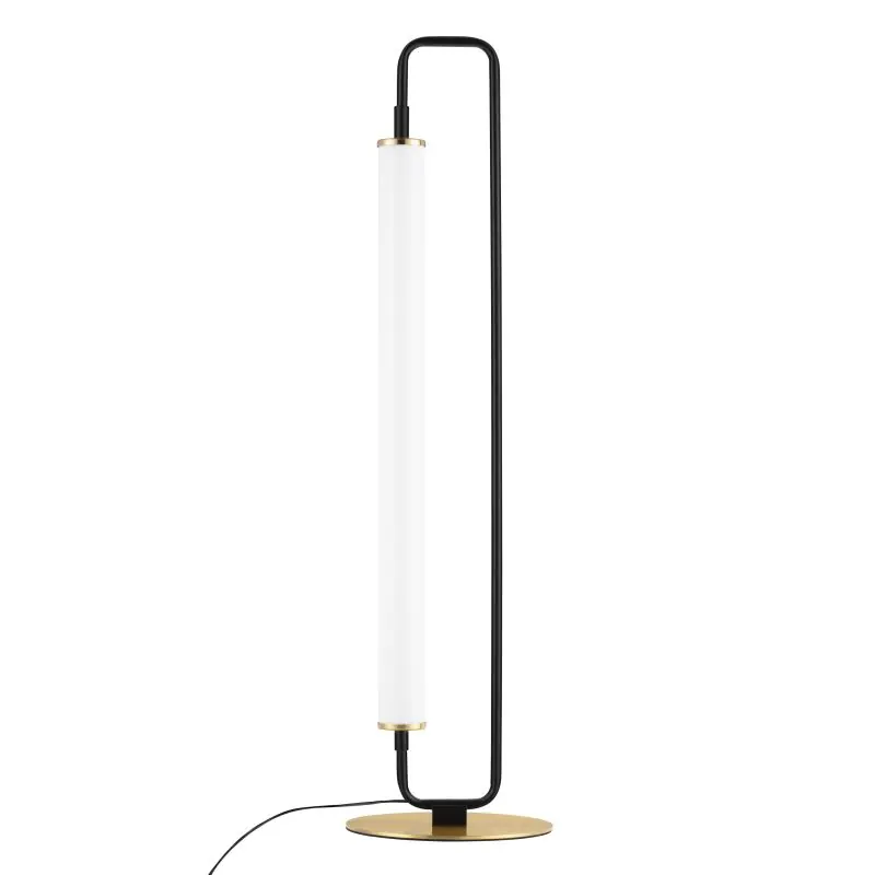 Nova Luce Wetro - tafellamp - 18 x 67,5 cm - 20W LED incl. - mat zwart en goud Flitsaanbieding