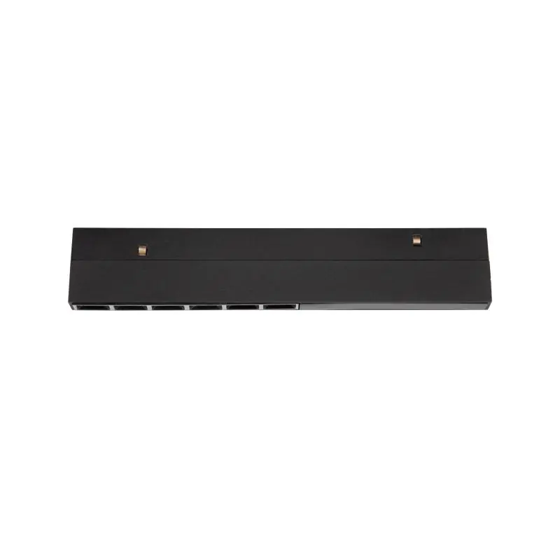Nova Luce Ultra Slim - rail armatuur - 18 x 3,4 cm - 6W LED incl. - warm witte lichtkleur - zwart Weekendaanbieding