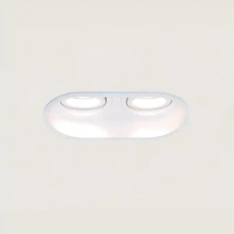Lage Prijs Artdelight Rex - inbouwspot - 175 x 92 mm, 2 x Ø 83 x 81 mm inbouwmaat - wit