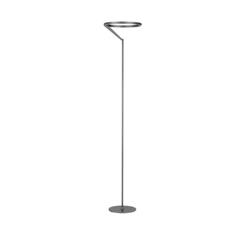 Nova Luce Tilia - vloerlamp - Ø 33 x 168 cm - 26W dimbare LED incl. - mistig nikkel Fabrieksprijs