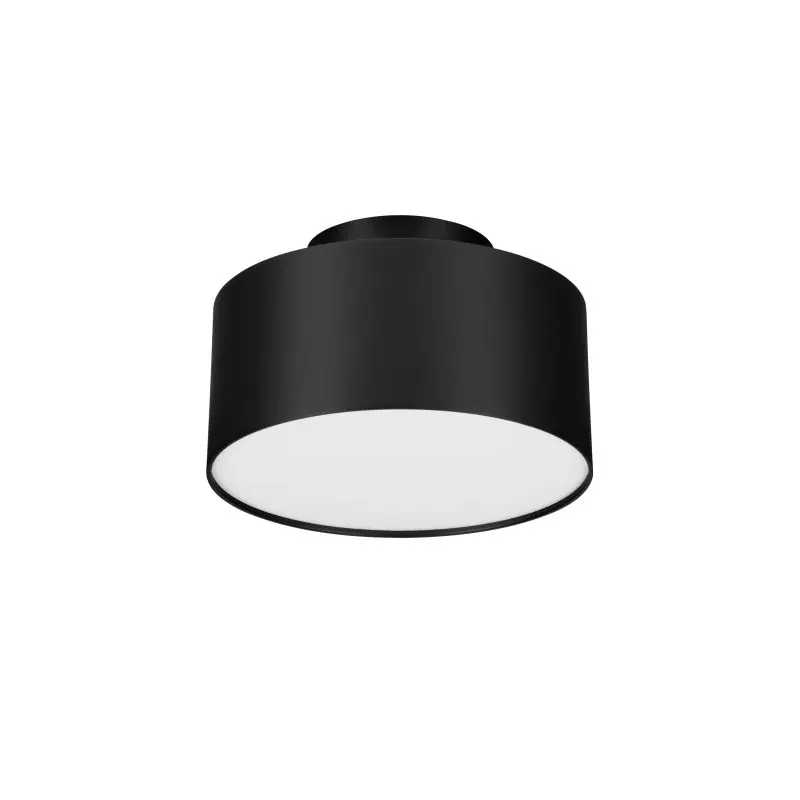 Professioneel Nova Luce Ozen - plafondlamp - Ø 14 x 8,8 cm - 24W LED incl. - zandzwart