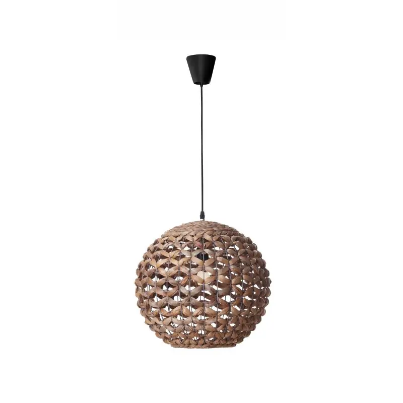 Op = Op Nova Luce Griffin - hanglamp - Ø 40 x 250 cm - bruin en zwart