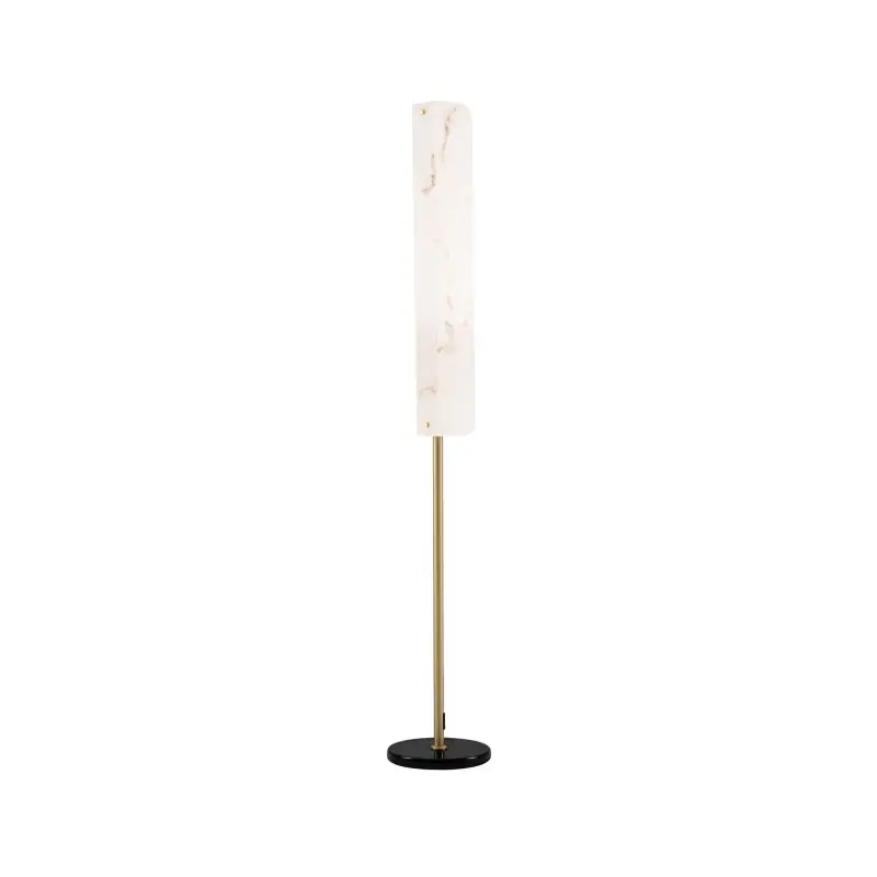 Snelle Levering Nova Luce Aider - vloerlamp - Ø 26 x 160 cm - 23W LED incl. - messing goud