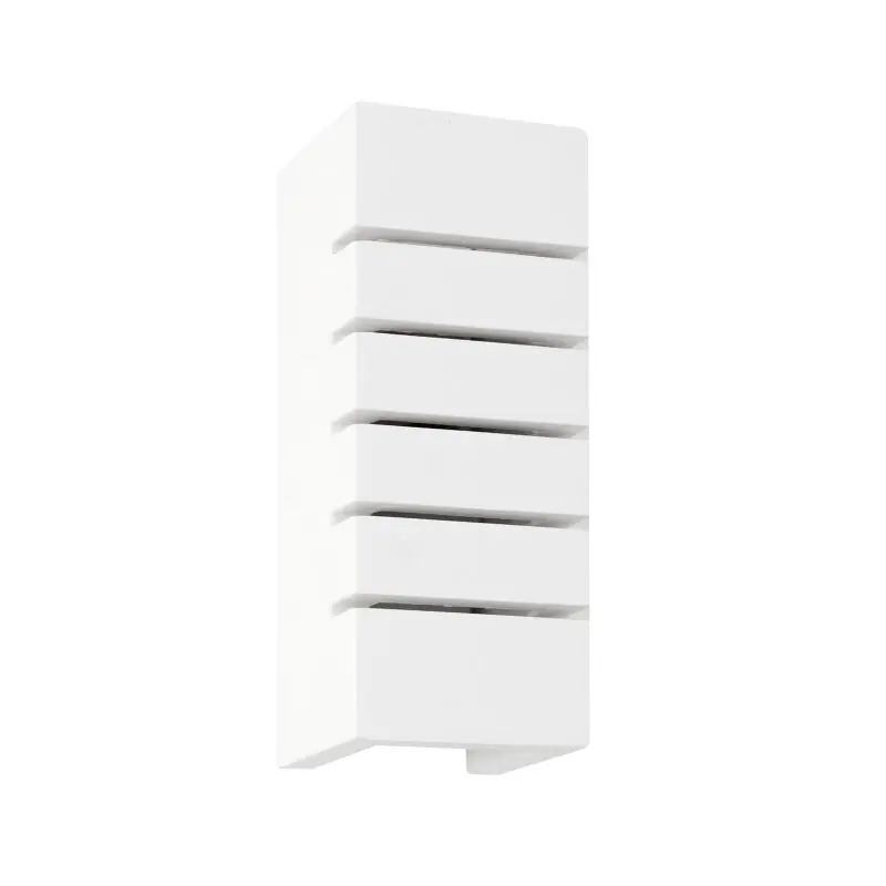 Nova Luce Sandro - wandverlichting - 9,5 x 9 x 24,5 cm - wit gips Superprijs