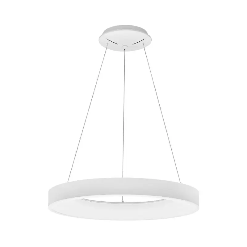 Nova Luce Rando Thin - hanglamp - Ø 60 x 120 cm - 50W dimbare LED incl. - zandwit - witte lichtkleur Fabrieksprijs