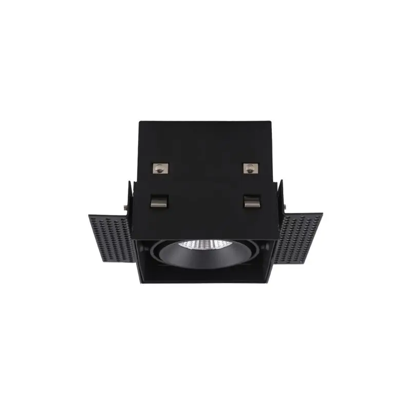 Artdelight Trofa - inbouwspot - 95 x 95 mm, 97 x 97 mm inbouwmaat - zwart Express Levering