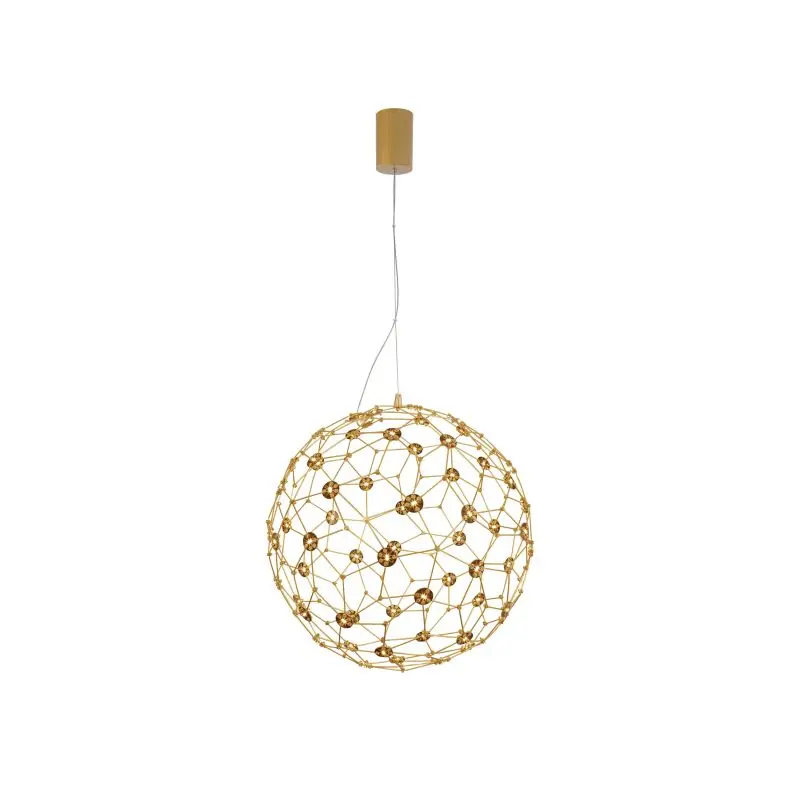 Nova Luce Sole - hanglamp - Ø 40 x 250 cm - 21,6W LED incl. - goud Plaats Bestelling
