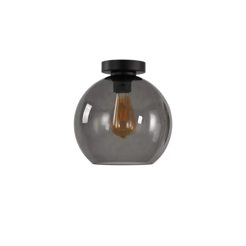 Plaats Bestelling Artdelight Marino - plafondverlichting - Ø 25 x 26 cm - gerookt