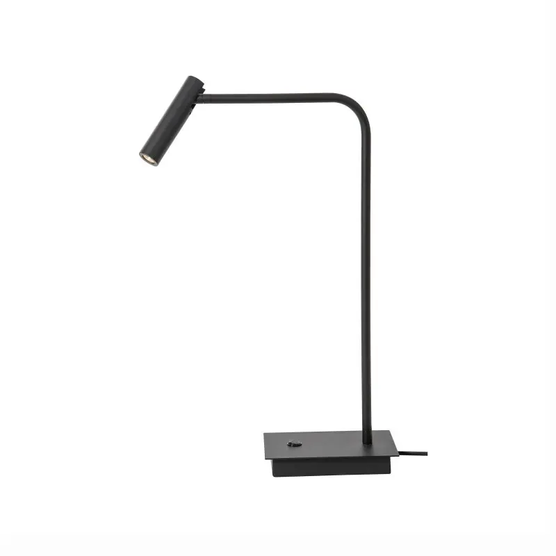Nova Luce Sicily - tafellamp met schakelaar - 30 x 17 x 55 cm - 3W LED incl. - zwart Luxe