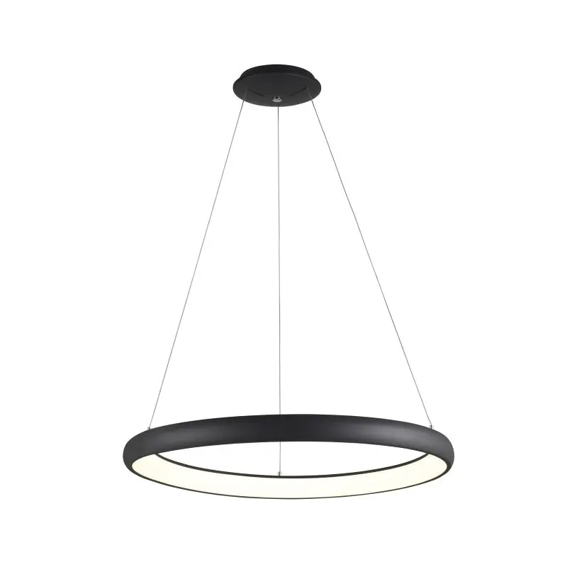 Professioneel Nova Luce Albi - hanglamp - Ø 81 x 120 cm - 80W dimbare LED incl. - zwart