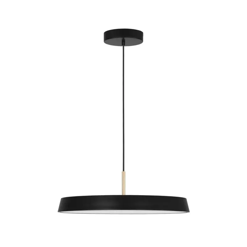 Uitverkoop Nova Luce Vetro - hanglamp - Ø 50 x 130 cm - 37W LED incl. - mat zwart