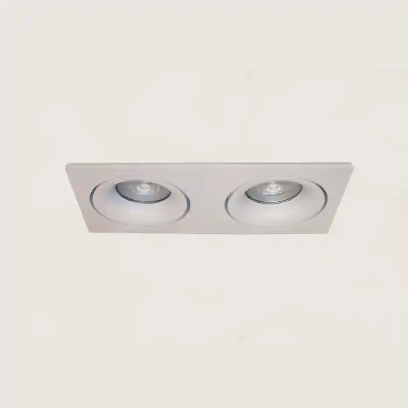 Gereduceerde Prijs Artdelight Alice - inbouwspot - 183,5 x 90 mm, 2 x Ø 80 mm inbouwmaat - wit