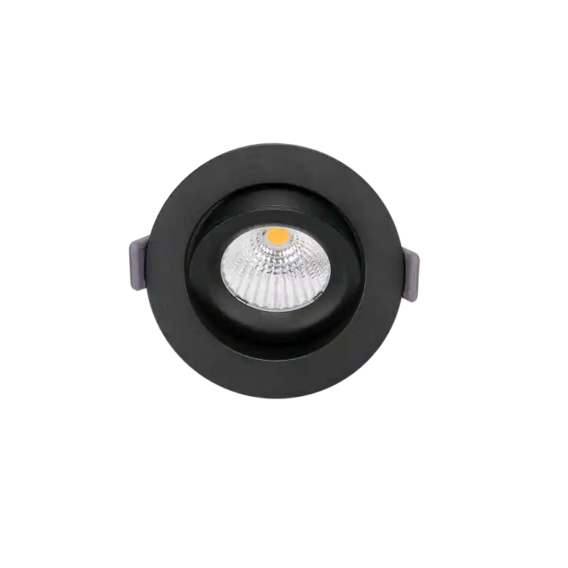 Artdelight Special - inbouwspot - Ø 95 mm, Ø 83 mm inbouwmaat - 9W LED incl. - dim to warm - IP54 - zwart Weekendaanbieding