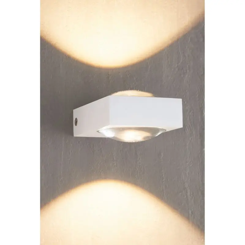 Fabrieksprijs Artdelight Jena - wandverlichting - 9,5 x 7 x 3,5 cm - 2 x 3W dimbare LED incl. - wit