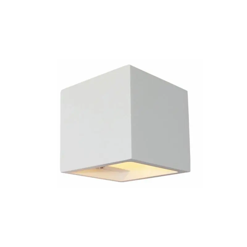 Artdelight Plaster - overschilderbare wandverlichting - 11,5 x 11,5 x 11,5 cm - wit Topkwaliteit
