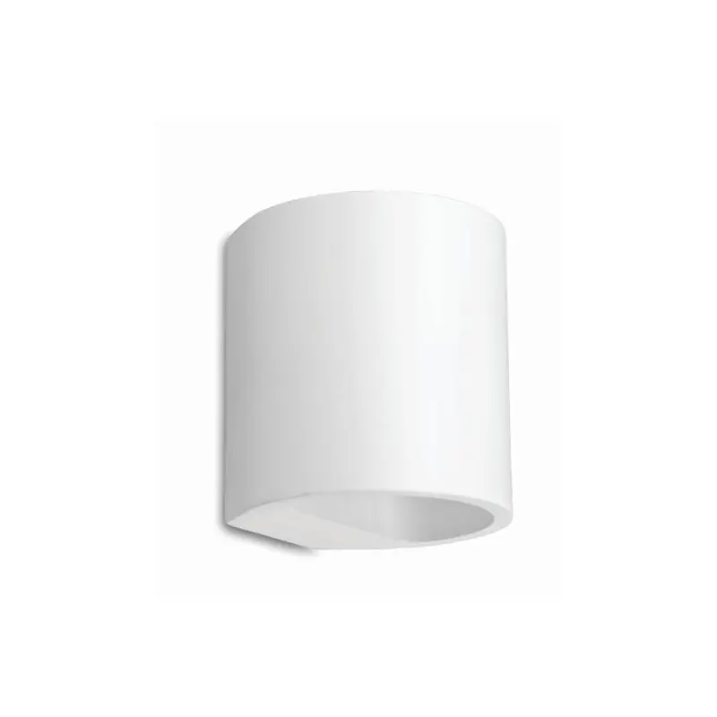 Artdelight Plaster - overschilderbare wandverlichting - 11 x 10,5 x 12 cm - wit Direct Beschikbaar