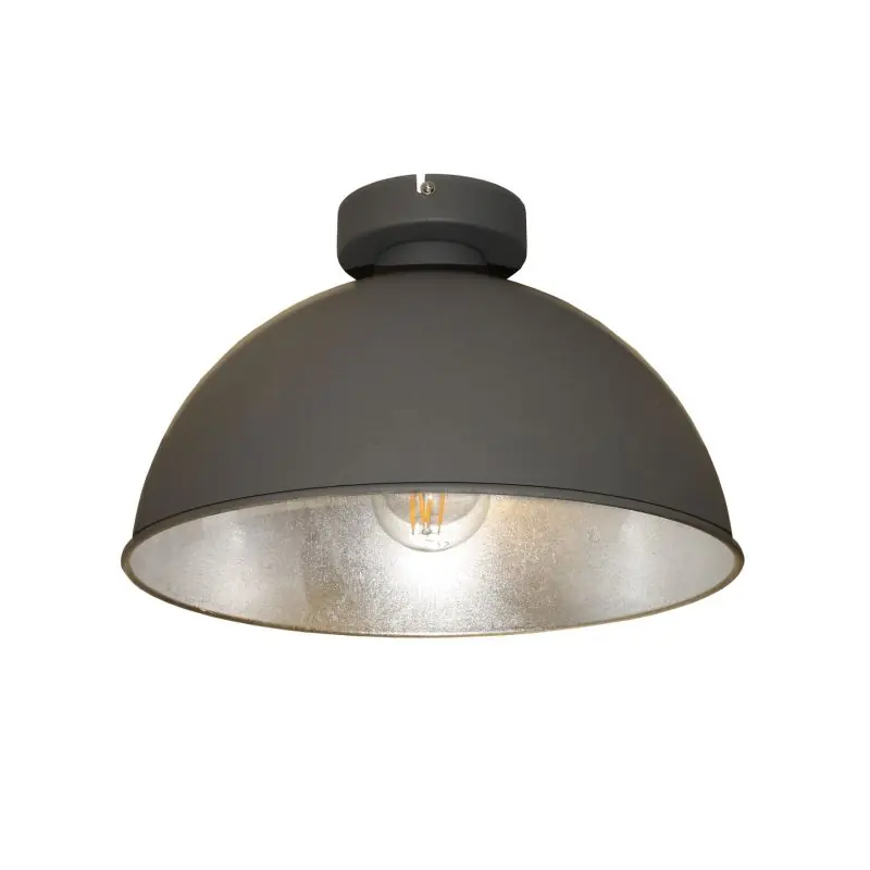Artdelight Curve - plafondverlichting - Ø 31 x 20 cm - grijs en zilver Seizoensaanbieding