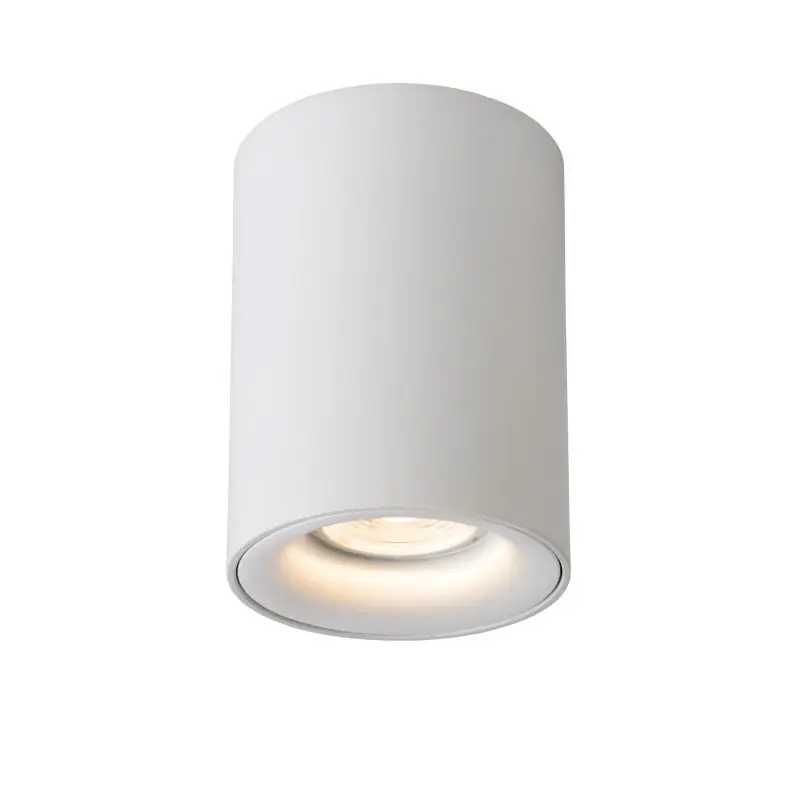 Finale Uitverkoop Lucide Bentoo Round - opbouwspot - Ø 8 x 11 cm - 4,5W dimbare LED incl. - wit