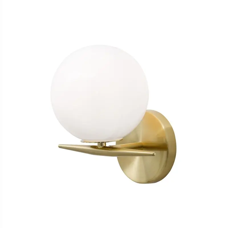 Voordeelprijs Nova Luce Vitton - wandverlichting - 21 x 18 x 22 cm - messing en wit