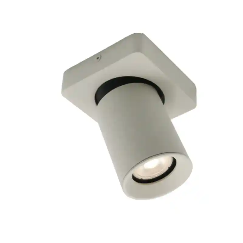 Artdelight Megano - opbouwspot 1L - 10 x 10 x 11,5 cm - zijdegrijs Garantie Inbegrepen