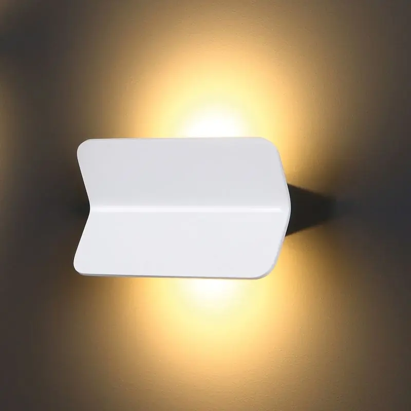 Maxlight Tigra - wandverlichting - 20 x 7 x 12 cm - 2 x 3W LED incl. - wit Luxe
