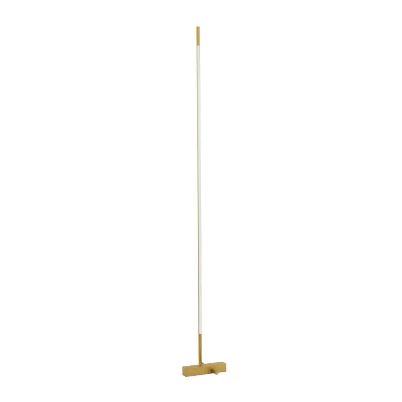 Nova Luce Raccio - staanlamp - 140 cm - 17,3W LED incl. - goud messing Koopje