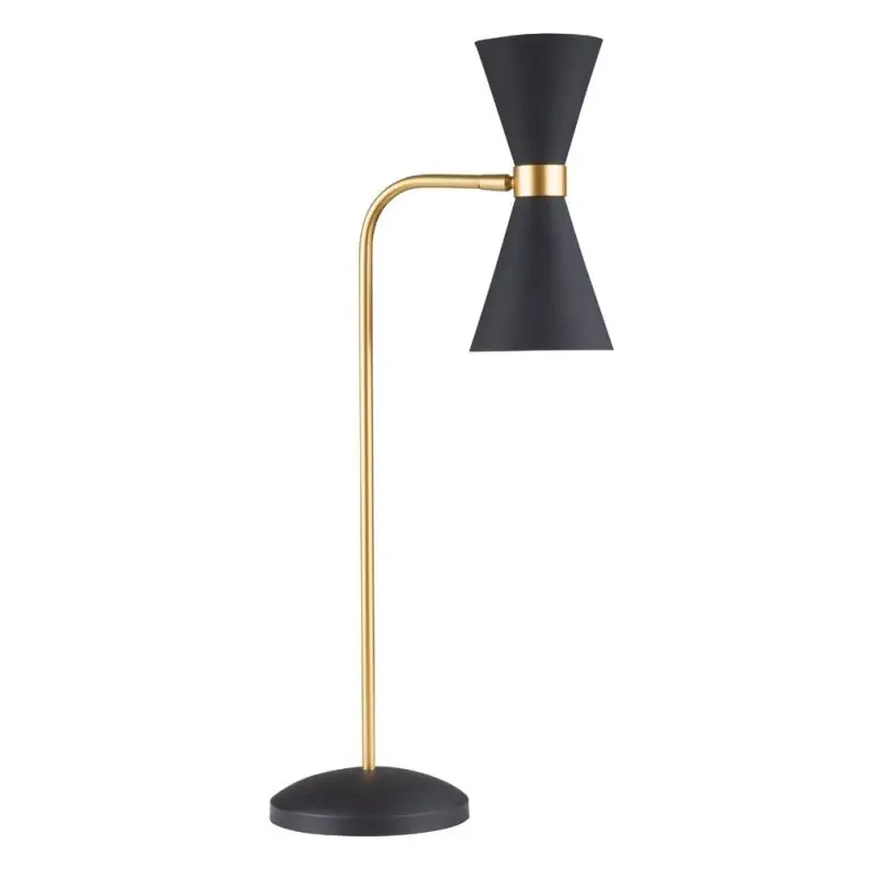 Shop Nu Maxlight Cornet - tafellamp - 67 cm - 2 x 5W LED incl. - zwart en goud