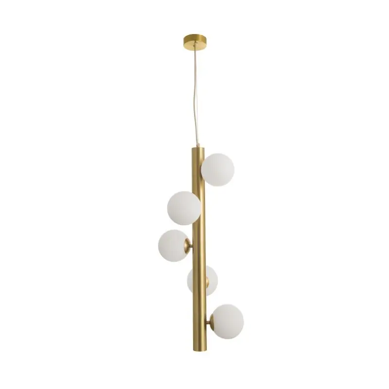 Premium Nova Luce Jaklin - hanglamp - Ø 31,5 x 150 cm - antiek messing