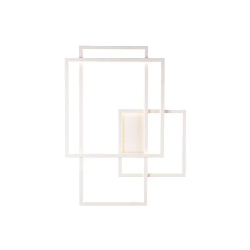 Maxlight Geometric - wandverlichting - 70 x 9 x 54 cm - 45W LED incl. - wit Shop Nu