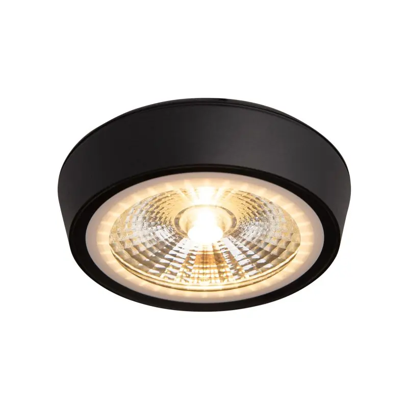 Meest Verkocht Maxlight Charon - plafondverlichting - Ø 12,8 x 3 cm - 12W LED incl. - IP65 - mat zwart