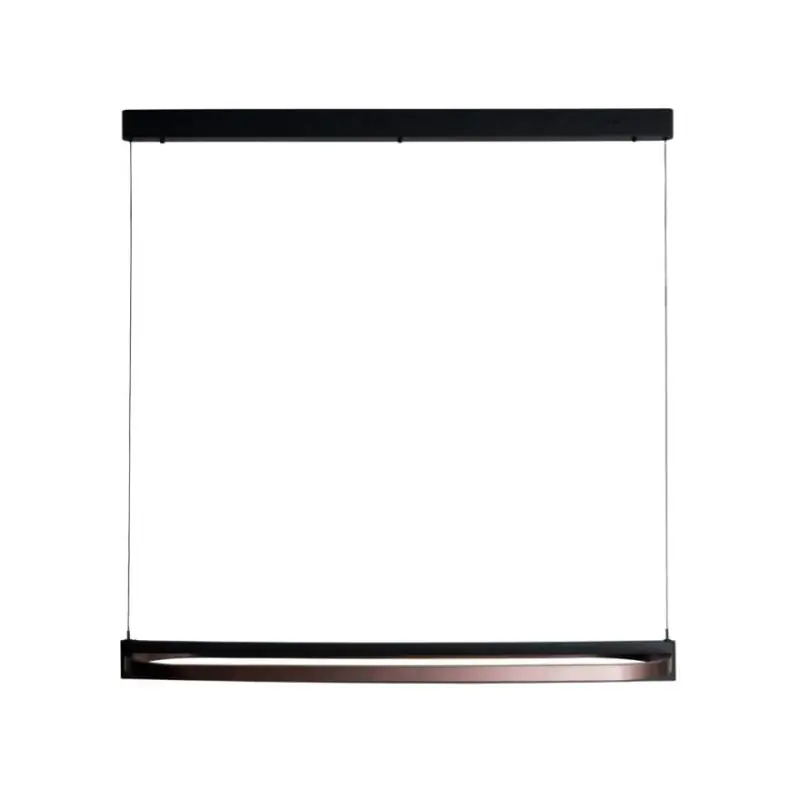 Koop Vandaag Maxlight Singapur - hanglamp - 123 x 30 x 190 cm - 80W LED incl. - zwart en koffie