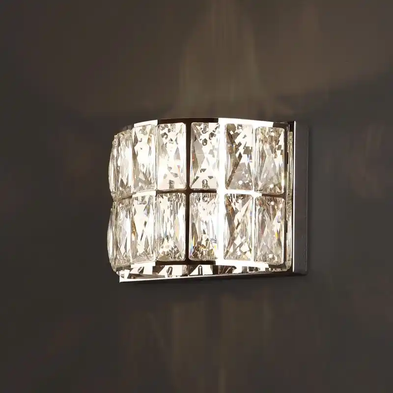 Origineel Maxlight Diamante - wandverlichting - 16 x 9 x 12 cm - chroom